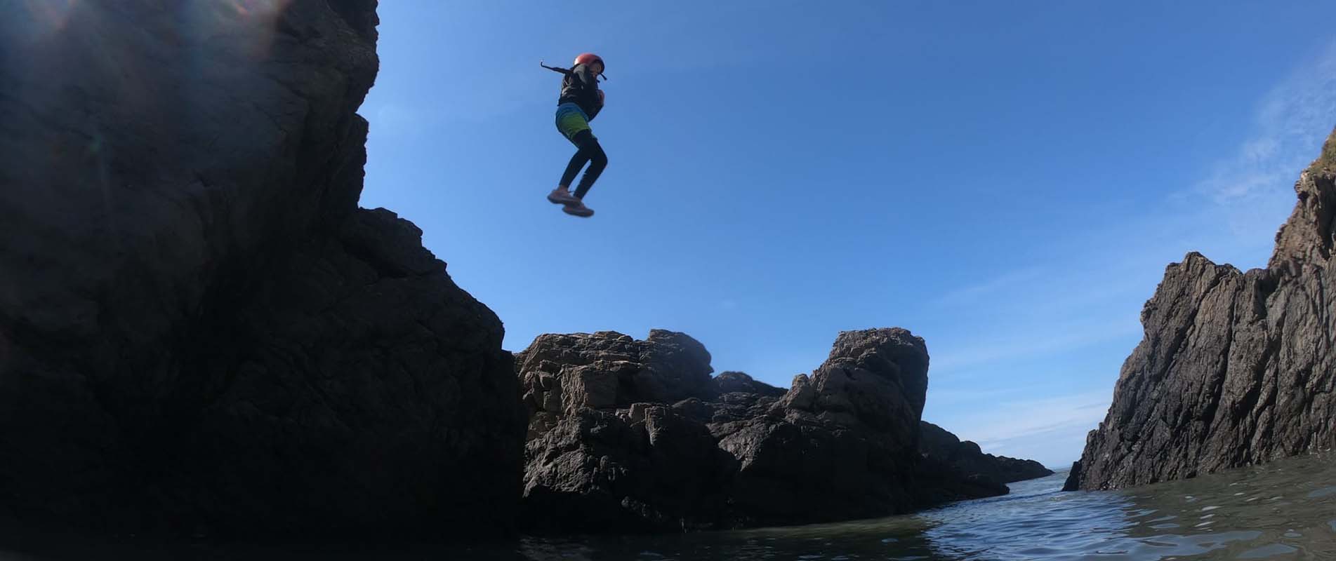 Coasteering Baggy Point, Croyde